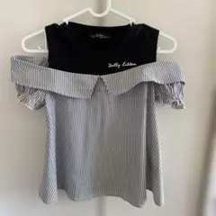 Dolly Ribbon オフショルダー Tシャツ 140