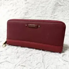 &chouette ラウンドファスナー　長財布　レザー　レッドのサムネイル