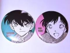 名探偵コナン 公式アプリ プレミアム会員限定 缶バッジ 工藤新一 毛利蘭