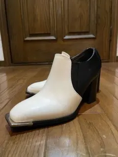 白×黒 バイカラーブーティー