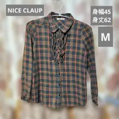 one after another NICE CLAUP チェックシャ Mのサムネイル