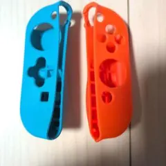 Switch ジョイコンシリコン保護カバー 青 オレンジ