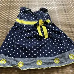 ノースリーブ水玉ワンピース 3T