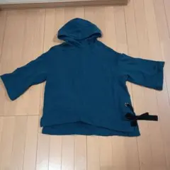 COMME CA ISMコムサイズム フード付きパーカーブルーリボン装飾11号のサムネイル