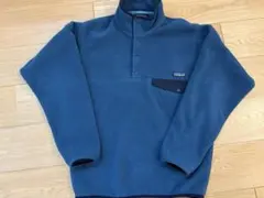 patagoniaシンチラスナップT フリースメンズS パタゴニアネイビーブルー