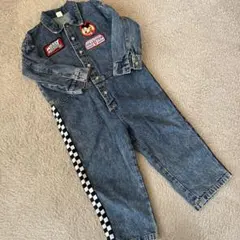 ミッキーマウス デニムオーバーオール 110