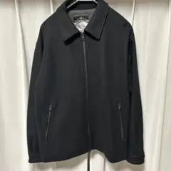 ブラック ジッパー付き ブルゾン