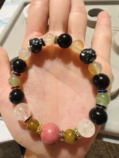 天然石ブレスレット♡インカローズ