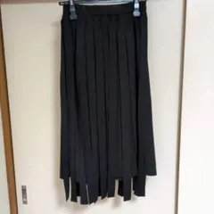 ブラック ロングプリーツスカート