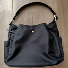 外ポケットが充実した 2wayショルダーバッグ ブラック