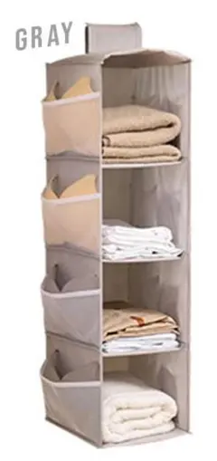 吊り下げ収納 吊り下げ クローゼット 衣類収納 4段 ラック