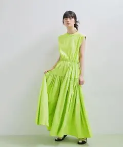 ADAM ET ROPÉ ティアードドッキングワンピース