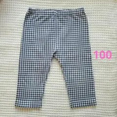 UNIQLO 七分丈レギンス 紺チェック