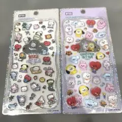 【正規品】BT21 プチドロップステッカー　2枚