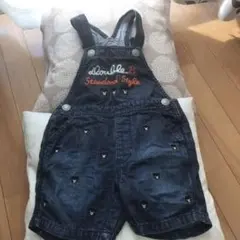 ダブルビー オーバーオール デニムサロペット90cm