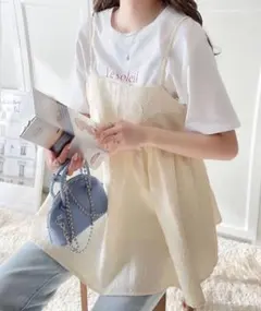【mily bilet】ワッシャージャガードペプラムキャミソールのサムネイル