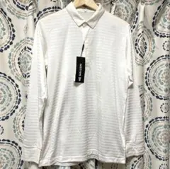 新品　カルバンクライン　ゴルフ　ゴルフウェア　日本製　長袖ポロシャツ　ホワイト