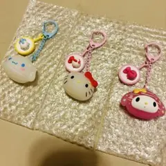 ◆新品未使用◆サンリオキャラクターズ シークレットヨーヨー風チャーム 3種セットのサムネイル