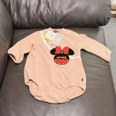 バースディ　ディズニー　ミニーマウス　ロンパース　ピンク　長袖　80 新品