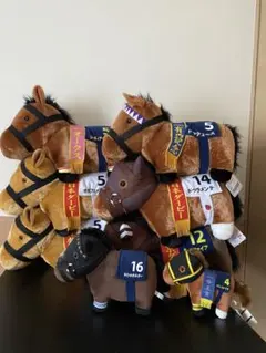 サラブレッドコレクション　BIGぬいぐるみ　他　14点セット　競馬
