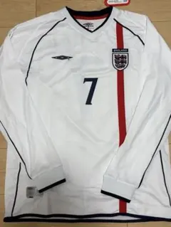 サッカー イングランド代表 ベッカム 長袖ユニフォーム 2006ドイツW杯