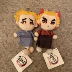 鬼滅の刃 全集展 ぬいぐるみマスコット 2種セット　煉獄杏寿郎　煉獄千寿郎