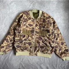 90s コロンビア フライトジャケット リバーシブル MA-1 USA製 カモ柄のサムネイル