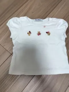 ファミリア パフスリーブTシャツ ファミちゃん 白 80cm familiar