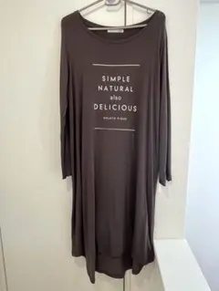 gelato pique ルームウェア ブラウン ワンピース