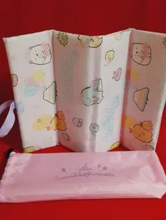 【 San-x 】すみっコぐらし「 折りたたみシートクッション 」ピンク