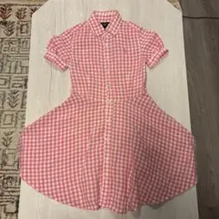 n*）様 ポロ ラルフローレン 7歳 半袖ワンピース　ピンク