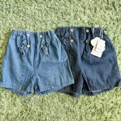 バースデイ　ショーパン　ショートパンツ　姉妹　双子　デニム　フタフタ