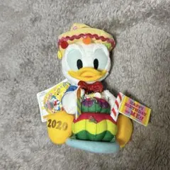 東京ディズニー　タグ付き　ドナルドダック ぬいぐるみバッジ2020 誕生日