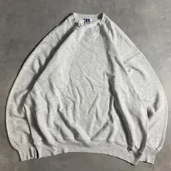 90s USA製 RUSSEL ATHLETIC 無地 スウェット 前V グレー