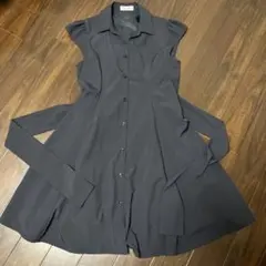 ByeBye ワンピース 紺　リボン　ネイビー かわいい　上品