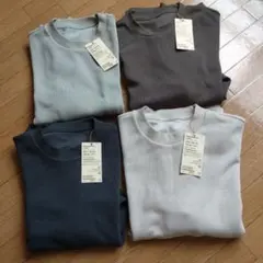 無印良品 紳士 二重編みクルーネックプルオーバー　サイズM　4点セット