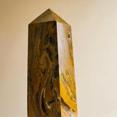 ✨※激レア✨5kg 特大 南アフリカ産 イエロータイガーアイ 六角柱 ポイント