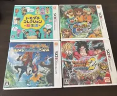 ニンテンドー3DS ソフト 4本セット イナイレGO2トモコレ　ツクールフェスのサムネイル