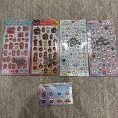 シールセット　うるちゅる　ボンボンドロップ　もんちっち　あわわちゃん　ナルミヤ