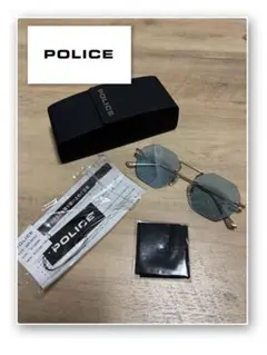POLICE サングラス SPL920J ブルーレンズ ケース付 美品のサムネイル