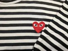 早いもん勝ち　PLAY COMME des GARCONS ボーダー長袖ロンTのサムネイル