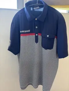 le coq sportif ゴルフシャツ Lサイズ ストライプ