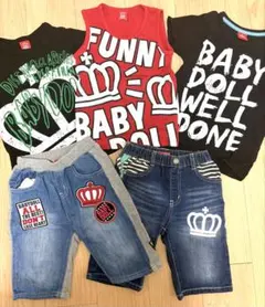 BABYDOLL まとめ売り　Tシャツ　ズボン　パンツ　セット 120cmのサムネイル