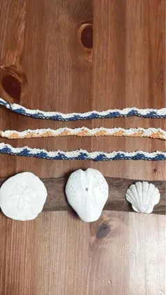 ミサンガ　ハンドメイド　波