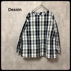 Dessins デッサン　チェック柄 長袖シャツ　トップス　シャカシャカのサムネイル