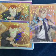 呪術廻戦　ファンパレ　虎杖悠仁3枚セット　クリアカード2ndアニバーサリー