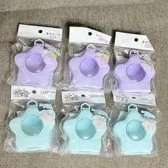 ぬい活 窓付ケース 星型 6点セット　新品　推し活　セリア　紫　緑