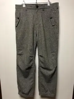 BEAMS ビームス ツイードパンツ サイズL メンズ グレー系色 ウール混紡