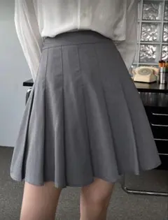 DAZY プリーツスカート グレー 無地