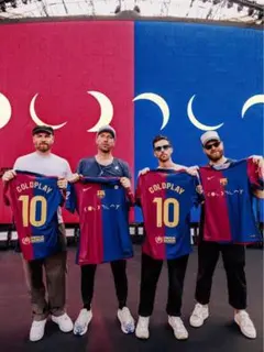 FCバルセロナ COLDPLAY コラボ シャツ 10番オーセンティック
